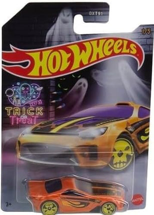 Hot Wheels Mattel 2022 Halloween Die‑Cast 5‑Vehicle Collector’s Set, Haunted Graphics & Glow Effects, 1:64 Scale, DXT91-956E, Ages 3+