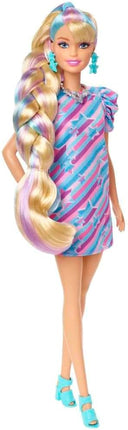 Barbie Totally Hair Doll, Star-Themed with 8.5-inch Fantasy Hair & 15 Styling Accessories (8 with Color-Change Feature)