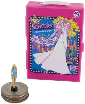 Worlds Smallest Barbie Fashion Case, Miniature, Includes 1 case and 2 Micro Figures, Styles Selected at Random