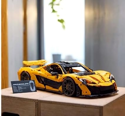 LEGO Technic McLaren P1 Hypercar Building Set, Gift for Adult Racing Fans, Race Car Collectible Model with V8 Piston Engine and 7-Speed Gearbox, 42172
