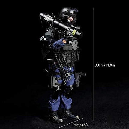 YEIBOBO ! Highly Detail Special Forces 12inch Action Figure SWAT Team (BREACHER)