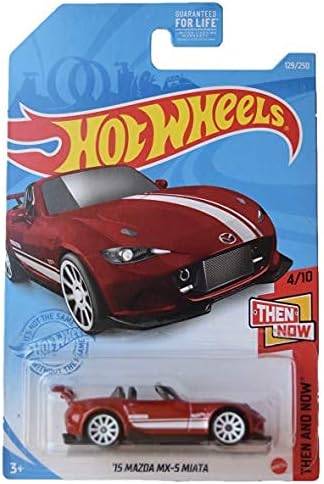 Hot Wheels '15 Mazda MX 5 Miata, [red] 129/250 Then and Now 4/10