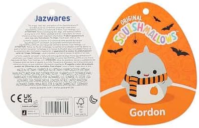 Squishmallows Official Kellytoy 4.5 Inch Gordon Halloween Shark Soft Plush Squishy Toy Animals