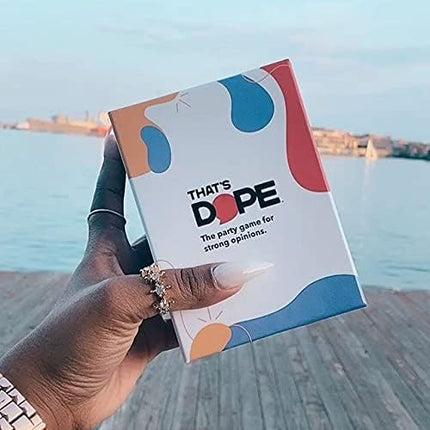 That's Dope: The Party Game for Strong Opinions • Core Pack | 288 Topic Cards, 6 Voting Card Game Set | Fun Adult and Family Party Game