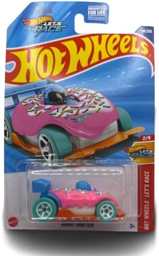 Hot Wheels Donut Drifter, Let's Race Series 2/5, 1:64 Scale Diecast Car