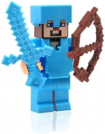 LEGO Minecraft Steve with Diamond Armor and Sword