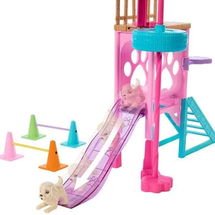Barbie and Stacie to The Rescue Doll & Playset, Puppy Obstacle Course with Doll, 3 Dog Figures & 18 Accessories