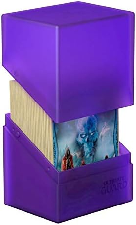 Ultimate Guard Boulder 80+ Classic, Deck Case for 80 Double-Sleeved TCG Cards, Amethyst, Secure & Durable Storage for Trading Card Games, Soft-Touch Finish