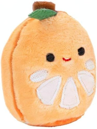 Squishville by Squishmallows Mini Plush Fruit Squad, Six 2" Soft Minimallow Plush, Irresistibly Colorful Fruits, Mini Peach, Pineapple, and Watermelon