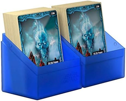 Ultimate Guard Boulder 80+ Classic, Deck Case for 80 Double-Sleeved TCG Cards, Sapphire, Secure & Durable Storage for Trading Card Games, Soft-Touch Finish
