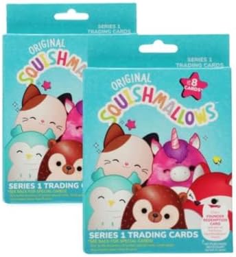 Squishmallows Official Kellytoy Series 1 Trading Cards (Pack of 2)