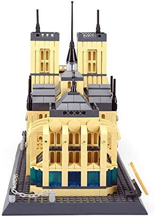 Notre-Dame Cathedral Building Block Set (1382 Pieces) Paris's Notre Dame Cathedral Famous Landmark Series - Architecture Model for Kids and Adults