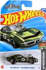 Hot Wheels '68 Corvette Gas Monkey Garage, Green, HW Dream Garage Collection 5/5, 134/250