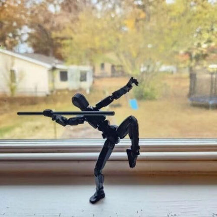 2025 New Titan 13 Action Figure,Nova 13 Action Figure 3D Multi Jointed Action Figures,Dummy Robot 13 Action Figures for Collectors Desktop Decorations (Black-1PC)