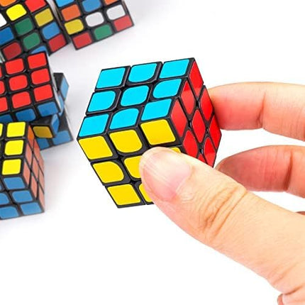 Mini Speed Cube,Magic Puzzles, Puzzle Boxes,Party Puzzle Game Toys Classroom Rewards & School Prize for Students,Birthday Party Favors (12 Pack)