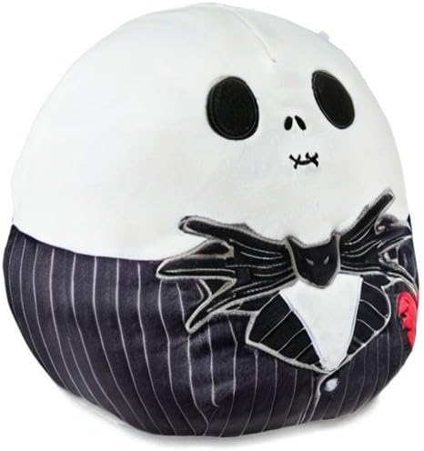 Squishmallows 8" Valentines Nightmare Before Christmas Jack Skellington, Black