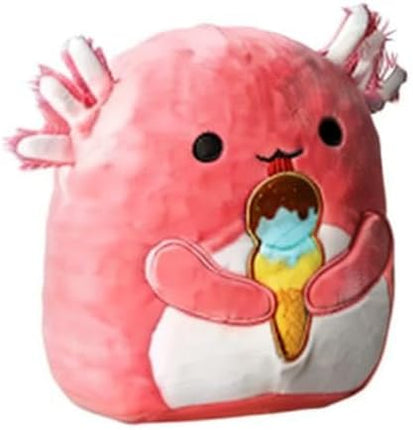 Squishmallow Official Kellytoy Plush Sea Life Squad Squishy Soft Plush Toy Animals (Archie Axolotl Ice Cream, 7.5 Inch)