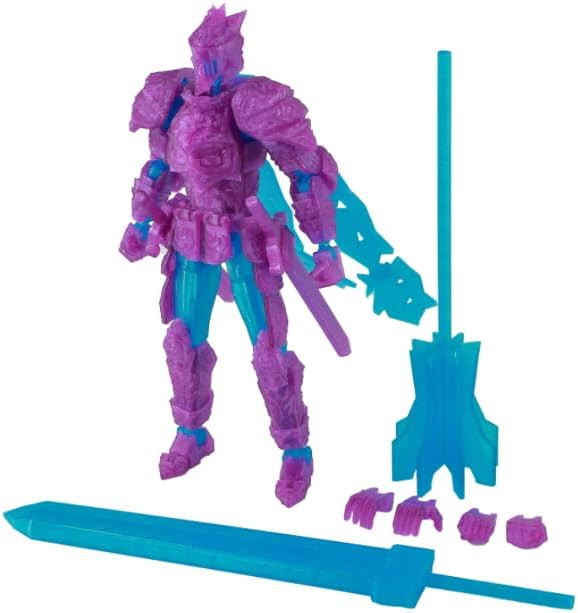 9ltoywodu Action Figure, Matte Plastic Knight Warrior Toy, 7.17x3.46x1.77 Inch, Assembly Required