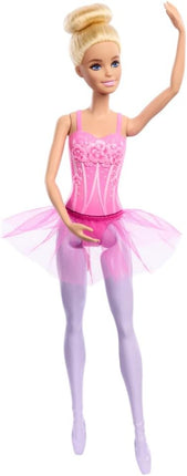 Barbie Ballerina Doll, Blonde Fashion Doll Wearing Purple Removable Tutu, Posed with Ballet Arms & “en Pointe” Toe Shoes, HRG34