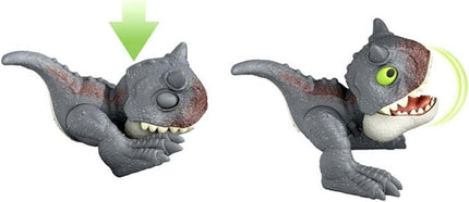 Jurassic World Dominion Uncaged Wild Pop Ups Dinosaur Toys, Collectible Figures, Manually Activated (Carnotaurus)