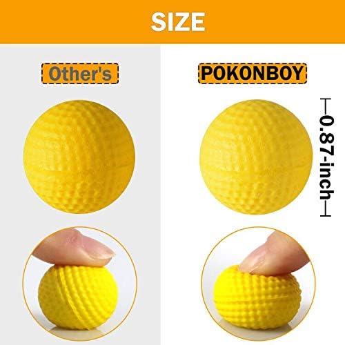 POKONBOY 300 Rounds Refill Pack Balls Ammo Compatible with Nerf Rival Gun, Foam Bullet Ball Replacement Refill Pack for Blasters Guns