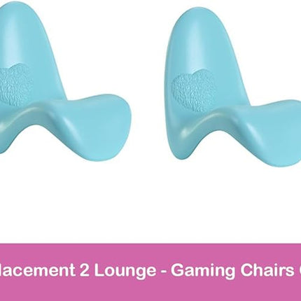 Replacement Parts for Barbie Doll Dreamhouse Dollhouse Playset HMX10 - Replacement 2 Blue Lounge - Gaming Chairs