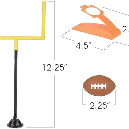 Gamie Desktop Football Game, Mini Table Top Sports Games with Post and Foam Football, Indoor Finger Board Games for Kids, Office Desk Toys, Sports Party Favors