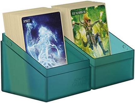 Ultimate Guard Boulder 100+ Classic, Deck Case for 100 Double-Sleeved TCG Cards, Malachite, Secure & Durable Storage for Trading Card Games, Soft-Touch Finish