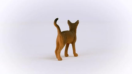 Schleich Farm World - Abyssinian Cat Toy - Realistic Cat Figurine - Kitty Figure for Kids and Toddlers Ages 3+