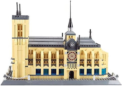 Notre-Dame Cathedral Building Block Set (1382 Pieces) Paris's Notre Dame Cathedral Famous Landmark Series - Architecture Model for Kids and Adults
