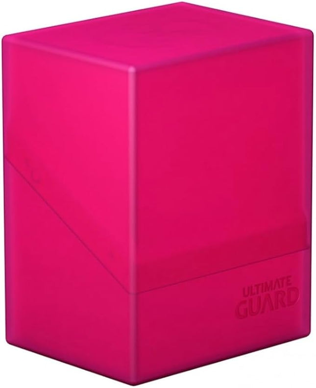 Ultimate Guard Boulder 80+ Classic, Deck Case for 80 Double-Sleeved TCG Cards, Rhodonite, Secure & Durable Storage for Trading Card Games, Soft-Touch Finish