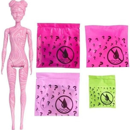 Barbie Color Reveal Doll & Accessories, Sand & Sun Series, 7 Surprises, 1 Doll (Styles May Vay)