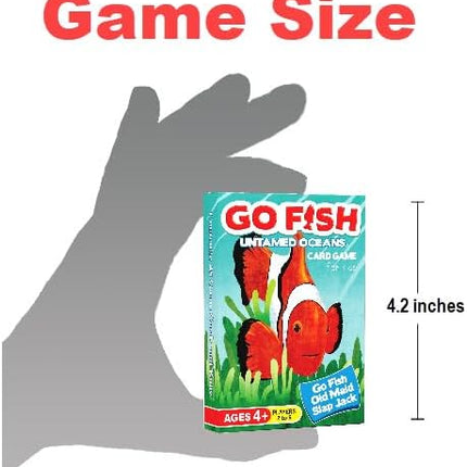 GO FISH Untamed Oceans, a Go Fish Card Game for Kids 4-8 and Up – Play Old Maid and Slap Jack with Same Deck – Easy to Learn – Family, Board Game Night and Classroom Party Fun – Great Gift Idea