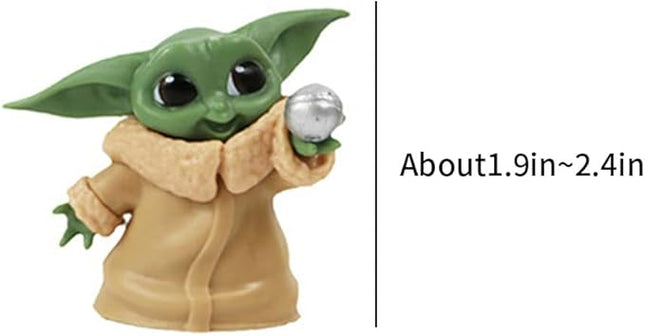 ZKTSRY 5-Pack Baby Yoda Gifts - 2.2-Inch Anime Action Figure Model, Action Figures Suitable for Movie Fans of All Ages
