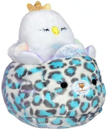 Squishville Serena in Carriage & Diego in Truck - Two 2” Mini-Squishmallow Swan and Elephant Plush Carriage and Vehicles, Irresistibly Soft & Colorful - Amazon Exclusive