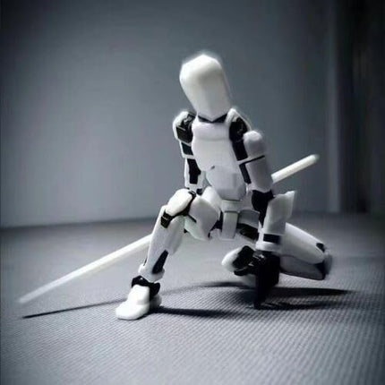 Assembly Completed Titan 13 Action Figure,2025 New Lucky Robot 13 Action Figures,3D Printed Action Figure,Nova 13 Figure Desktop Decorations Game Gifts(Assembly Required-White)