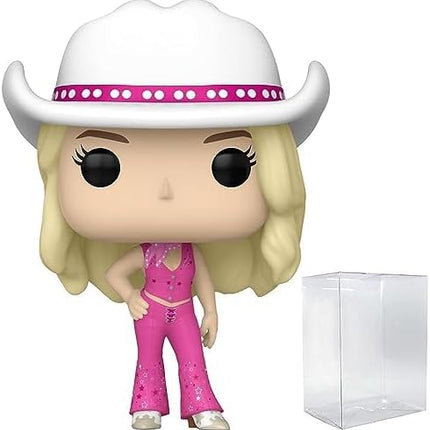 POP Movies: Barbie - Western Cowgirl Barbie Funko Vinyl Figure (Bundled with Compatible Box Protector Case), Multicolor, 3.75 inches