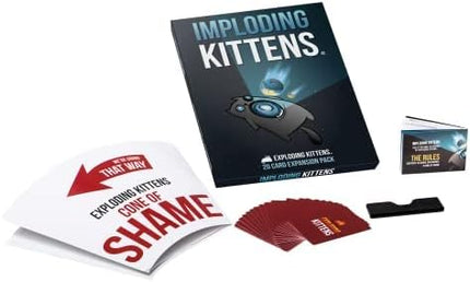 Imploding Kittens Expansion Set - A Russian Roulette Card Game, Easy Family-Friendly Party Games for Adults, Teens & Kids - 20 Card Add-on