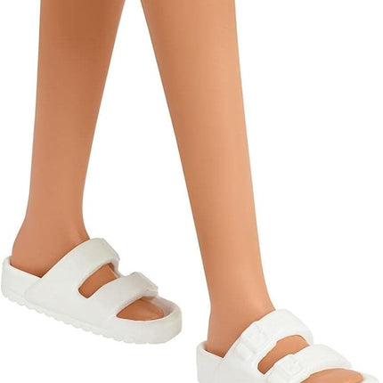 Barbie Loves The Ocean Beach-Themed Doll (11.5-inch Blonde), Made from Recycled Plastics, Wearing Fashion & Accessories, Gift for 3 to 7 Year Olds