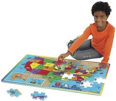 Educational Insights U.S.A. Foam Map Puzzle