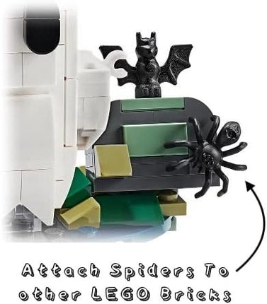 LEGO Animal Halloween Accessory - 10 Black Spiders (with Bonus Glow in The Dark Spider)