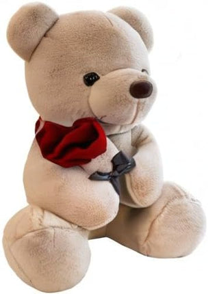 Teddy Bear Plush Stuffed Animal Valentines Teddy Bear with Rose,Cute Sweet Bear Great Gift for Your Loved One,Girlfriend Kids Birthday, Valentine, Christmas (9.84 inches, Brown)