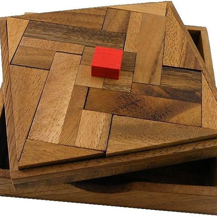 Impossible Square Wooden Puzzle Brain Teaser