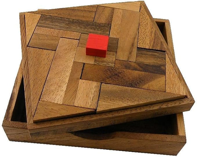 Impossible Square Wooden Puzzle Brain Teaser