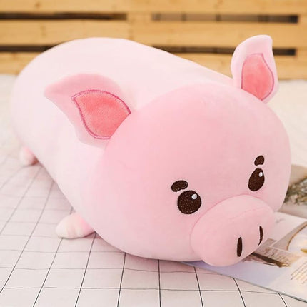 Pig Plush Pillow, Soft Piggy Stuffed Animal Pink Pig Plushie Toy Gifts for Kids Birthday,Christmas,Valentine 23.6"