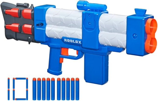 Nerf Roblox Arsenal: Pulse Laser Motorized Dart Blaster, 10 Elite Darts, 10-Dart Clip, Code to Unlock in-Game Virtual Item