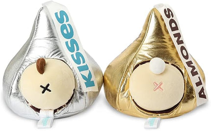 Anirollz Stuffed Animal Plush Toy - Official Hershey Kisses Chocolate Toy Blanket Outfitz Doll | Soft, Squishy, Warm, Cute, Comfort, Safe| Pillow with Bunny - Valentine's Day Gift 6" Bunniroll