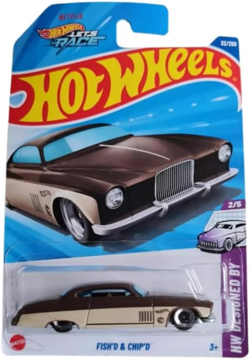 Hot Wheels Fish'd & Chip'd, Treasure Hunt HW Designed, 1:64 Scale Diecast Car, 2/5