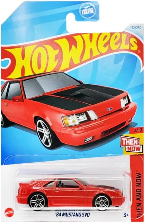 Hot Wheels '84 Mustang SVO (Red) Then and Now 2/10