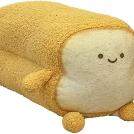DENTRUN Toast Plush Pillow, Stuffed Bread Shape, Soft Food Plushie for Kids & Adults, 15"